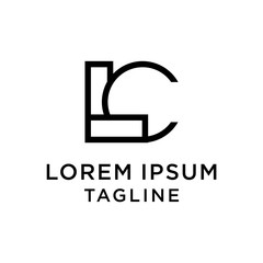 initial letter logo CL, LC logo template