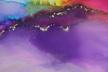 Obraz premium Art Abstract paint blots background. Alcohol ink colors. Marble texture.