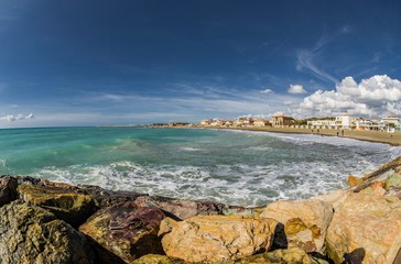 Panoramic view of the coast of Marina di Cecina