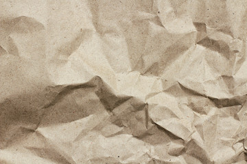 Naklejka premium Old dirty crumbled paper background texture. Vintage letter template. Creases and dents. Parchment. Wrapping process.