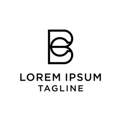 initial letter logo BC, CB logo template