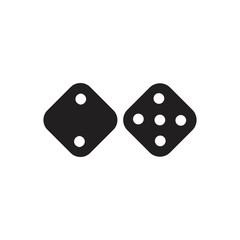 dice icon template vector