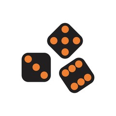 dice icon template vector