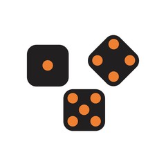 dice icon template vector