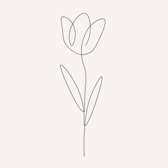 Flower icon tulip vector illustration