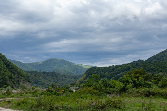 Ashe mountain river valley