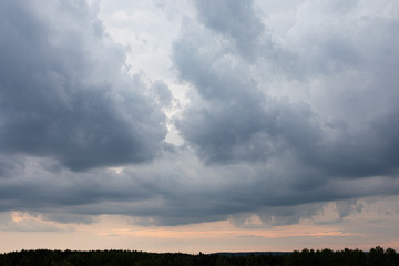 Fototapeta na wymiar Stormy sky clouds nature background