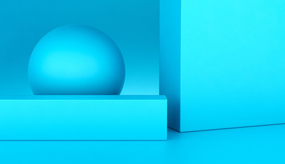 Background of geometric shapes. 3D rendering