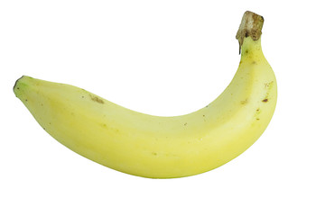 isolated banana on white background.