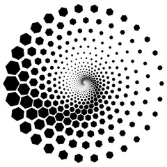 Abstract hexagons background