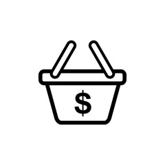 Shopping basket icon