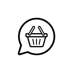 Shopping basket icon