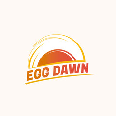 Obraz premium Egg Dawn Logo template, food logo design
