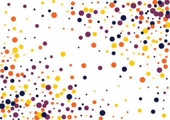 Festive color round confetti background. Abstract frame confetti texture for holiday, postcard, poster, website, carnivals, birthday and children's parties. Cover confetti mock-up. Wedding card layout