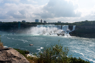 Niagara Falls with boat