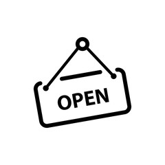 open and close sign icon