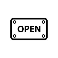 open and close sign icon
