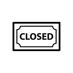 open and close sign icon