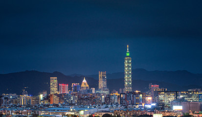 View on the downtown of Taipei, Taiwan