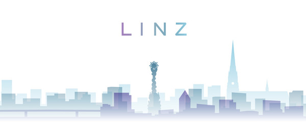 Linz Transparent Layers Gradient Landmarks Skyline