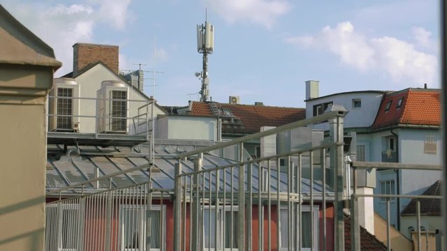 Buildings Roofs With Antennas