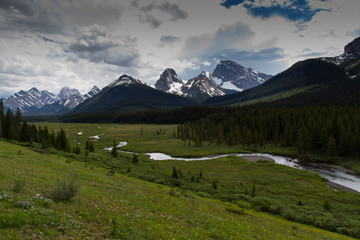 Landscapes of the Kananaskis Valley in Alberta