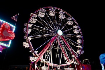 ferris wheel at night