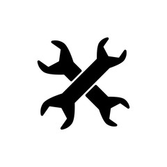 Wrench icon design trendy