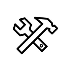 hammer icon trendy