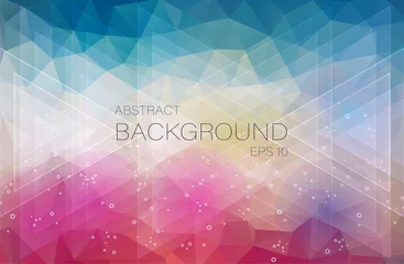 Poster creative background with triangle and circle shapes for web design © igor_shmel