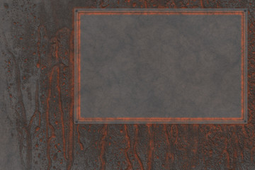 3D vintage metal work- antique metal. Corrosion background- pattern abstract