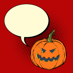 Halloween pumpkin. Invitation to party poster