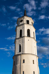 Fototapeta na wymiar Belfry of Vilnius Cathedral