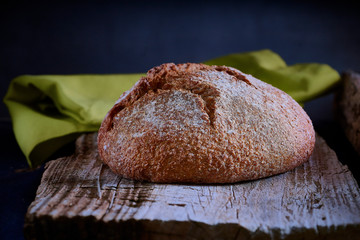 Freshly baked wholemeal  rustic bread