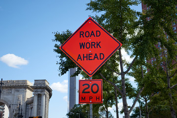 Road work signal