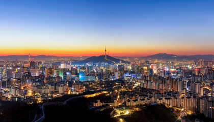 Fototapeta premium View of Seoul South Korea