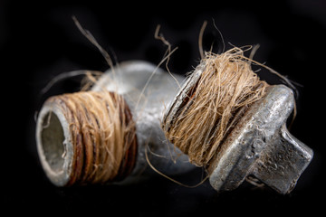 Oakum wrapped in a steel tube. Hydraulic accessories used for minor repairs.
