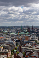 Obraz premium Widok z lotu ptaka Hamburg
