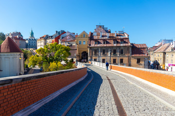 Obraz premium Alley in Lublin, Poland