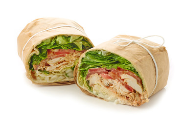 chicken wrap sandwich