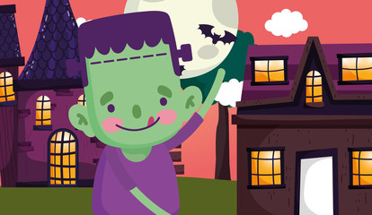 kids with costume halloween image