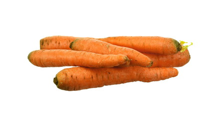 carrots on a white background 