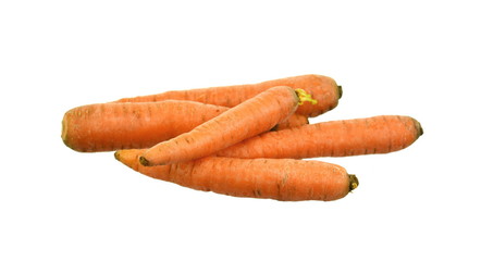 carrots on a white background 