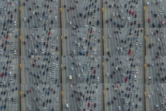 Freeway, Downtown Atlanta (collage), Atlanta, Georgia