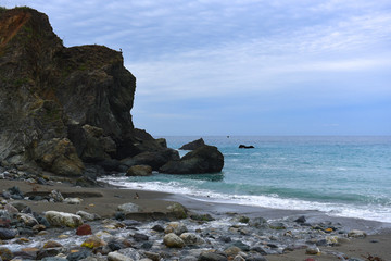 Fototapeta na wymiar rocks and sea