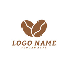 Coffee logo design vector template. Coffee label, Badge, Emblem. Illustration