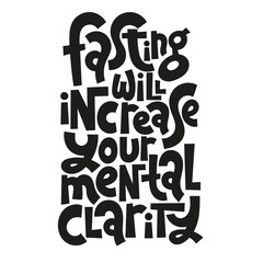 Fasting diet lettering