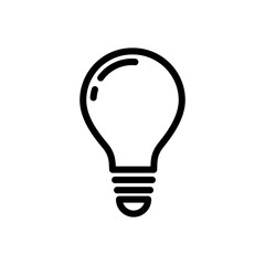 Bulb Icon Vector Design Template