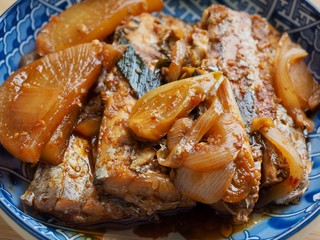 Korean food Stewed Cutlassfish soy sauce