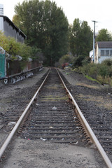 Obraz premium railway in city